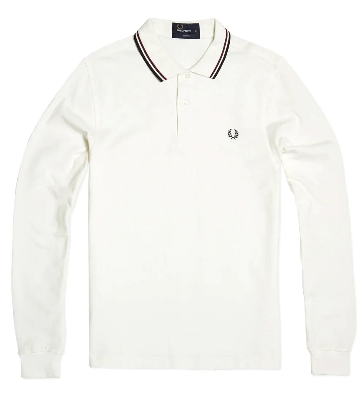 Fred Perry Twin Tipped Polo Sweatshirt (White)