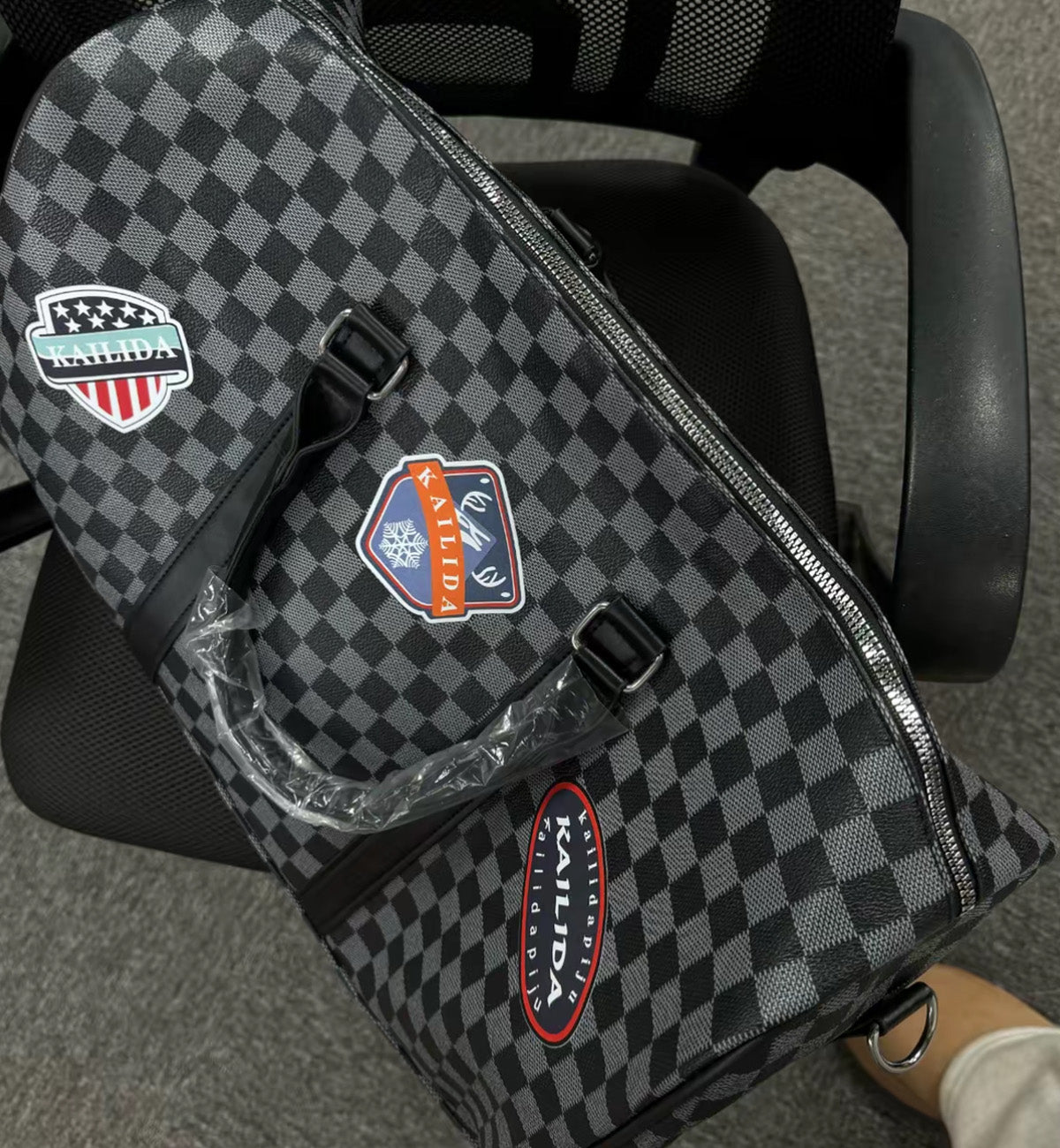 ResNonverba Pixel Duffel Bag (Black)