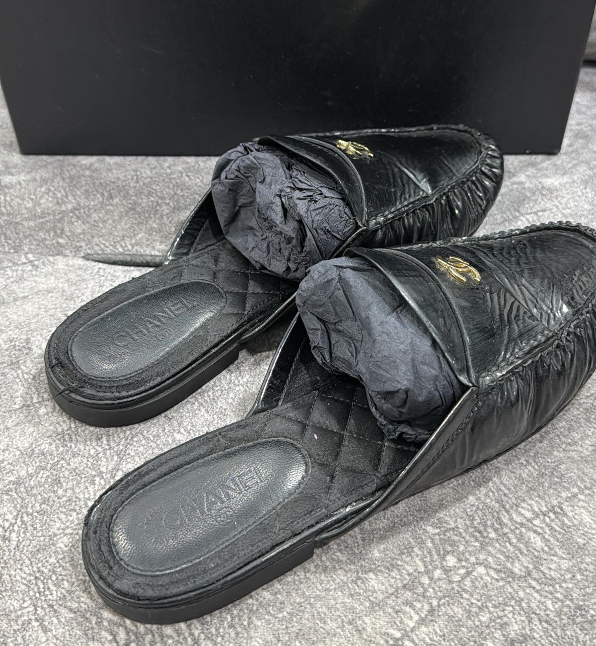 [Pre-Used] Chanel Slip on Mule GHW