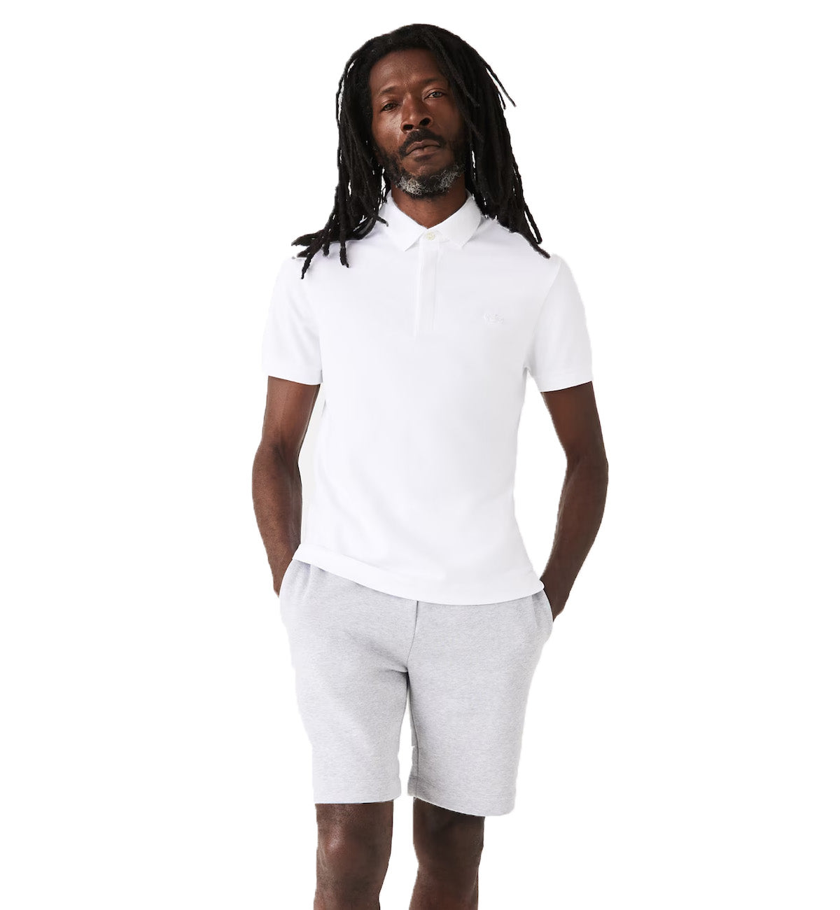 Lacoste Regular Fit Piqué Polo Shirt (White)