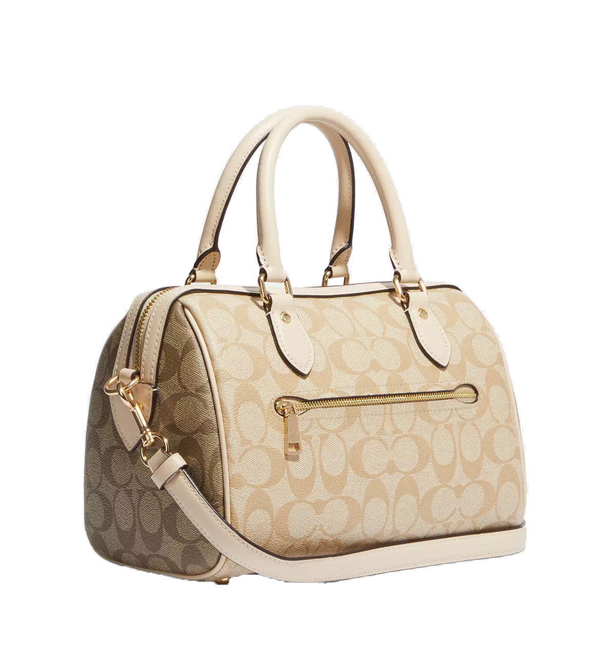 Coach Rowan Satchel Signature Canvas (Khaki)