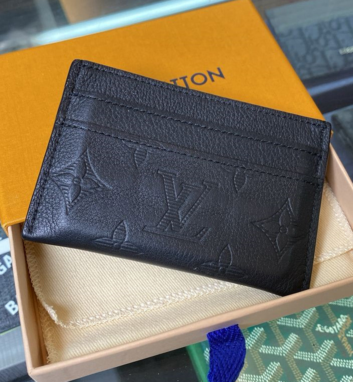 [Pre-Used] LV Black Empreinte Cardholder [CA1404C]