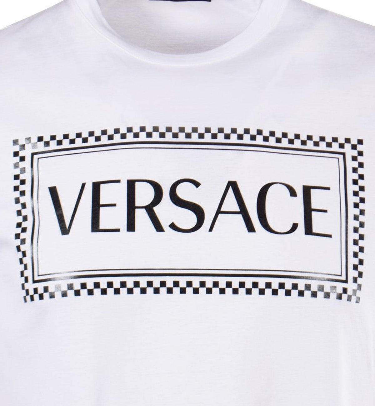 Versace Vintage 90s Logo Inside Tee (White)