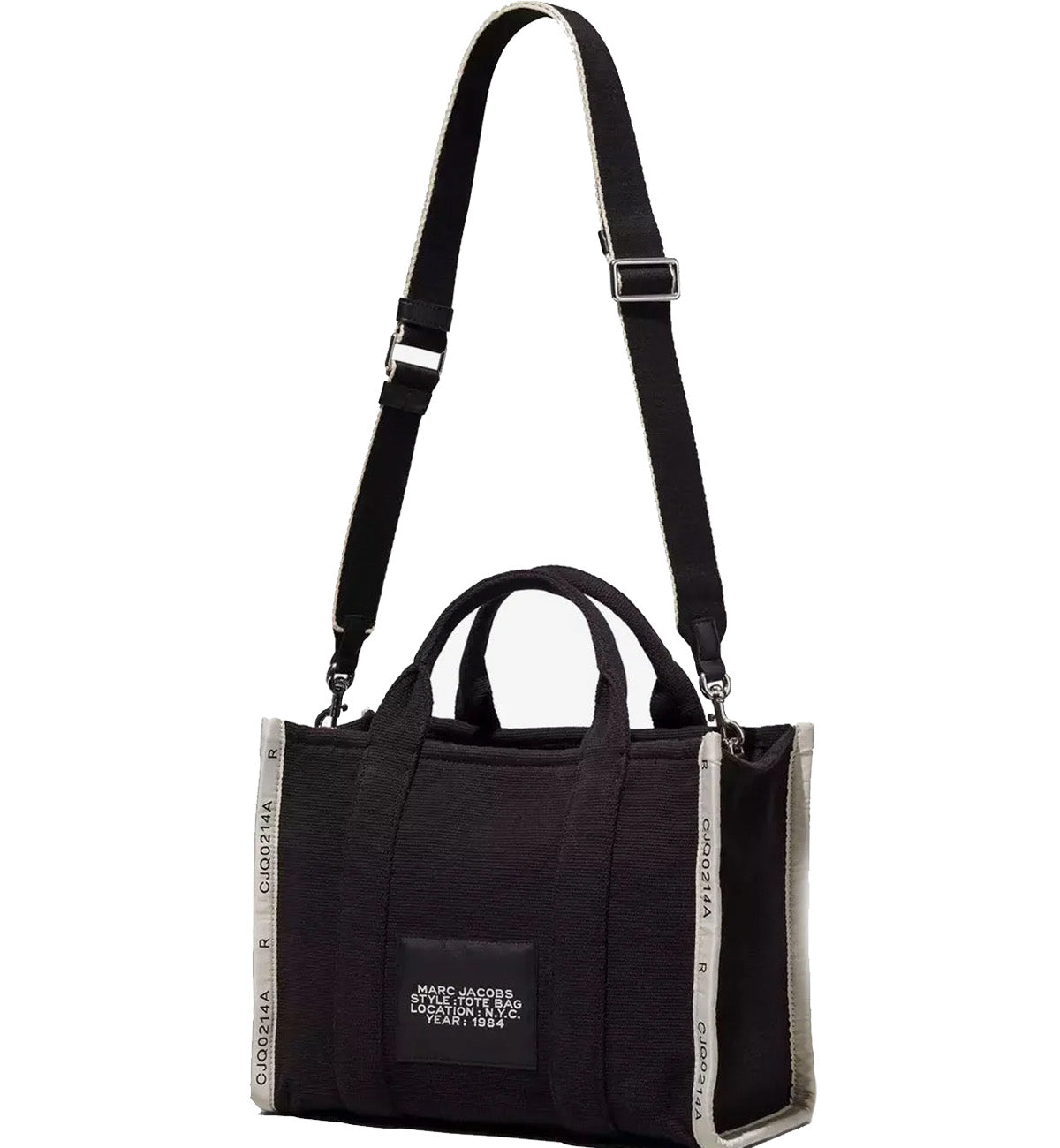 MARC JACOBS The Small Jacquard Tote Bag (Black)