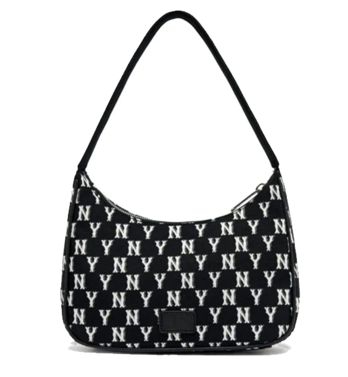 MLB Monogram Jacquard Hobo Bag (Black)