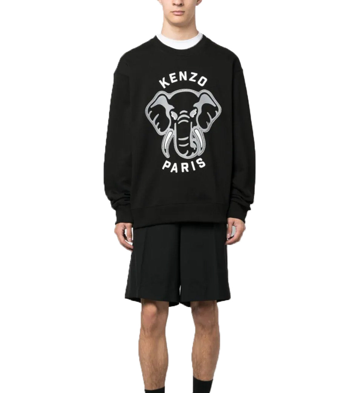 Kenzo Elephant Varsity Jungle Black Sweatshirt