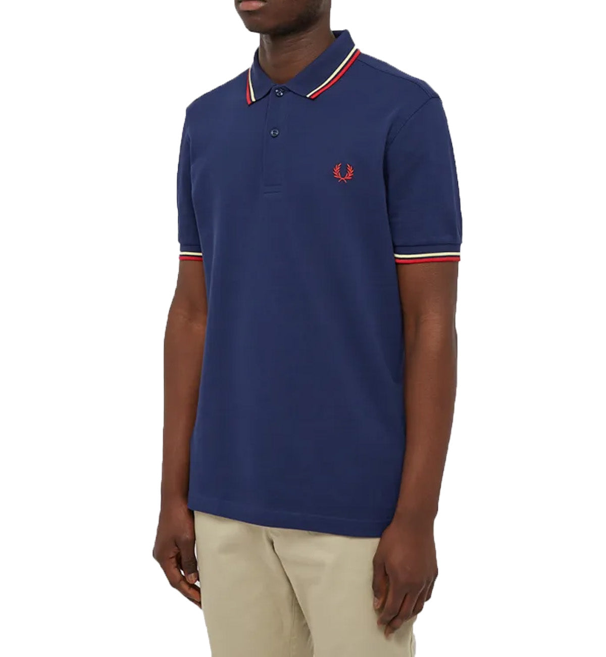 Fred perry polo top navy white red