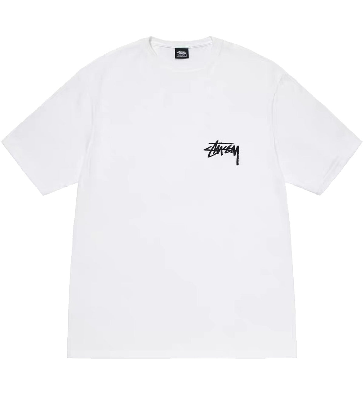 Stussy Burning Stock Tee (White)