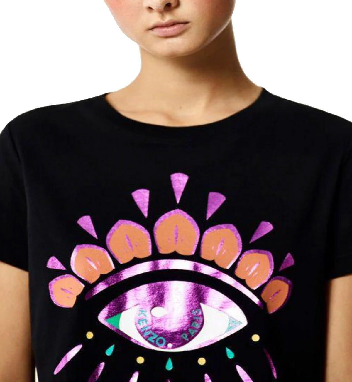 Kenzo Female Pink Eye Purple Line T Shirt