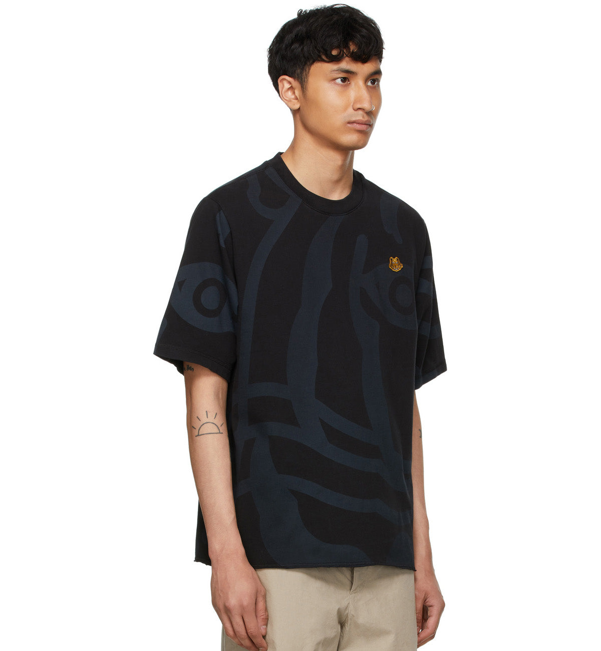 Kenzo K-Black Tiger T-Shirt (Black)