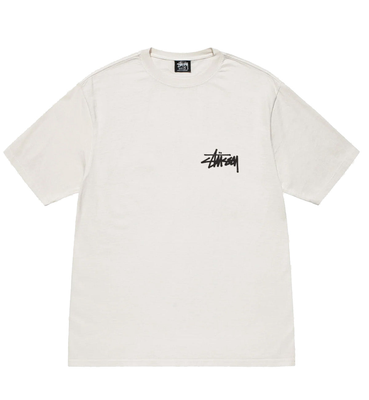 Stussy Old Phone Pig Dyed Tee (White) – The Factory KL