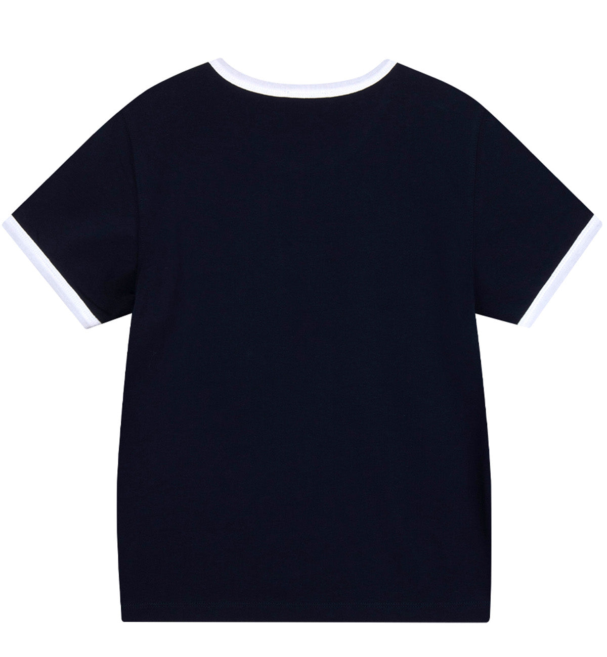 Marithe W Classic Logo Ringer T-Shirt (Navy)