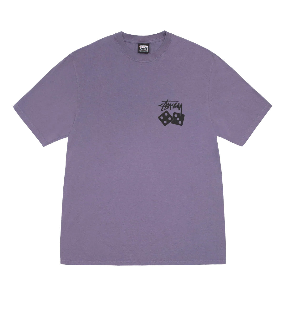Stussy Dice Pig Dyed Tee (Grape)