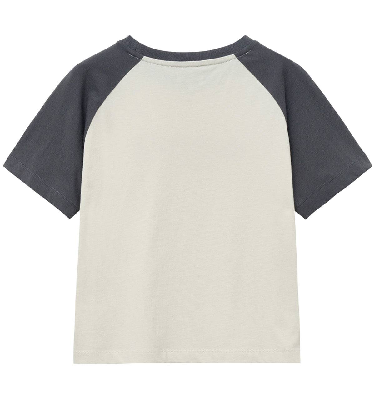 Marithe W Raglan Regular Logo T-Shirt (Charcoal)