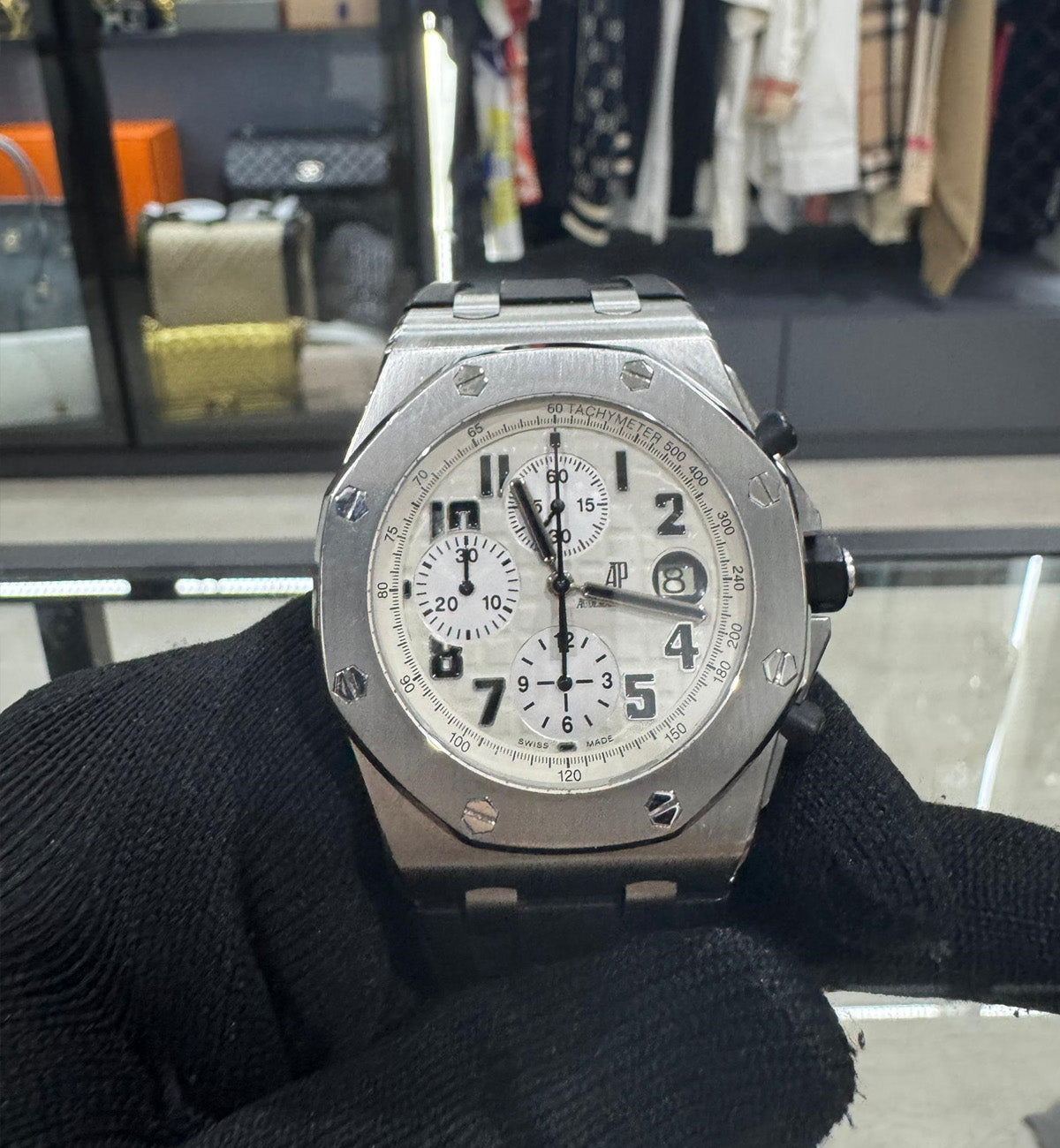 [Pre-Used] AP Audemars Piguet Royal Oak Offshore Watch (White Dial)