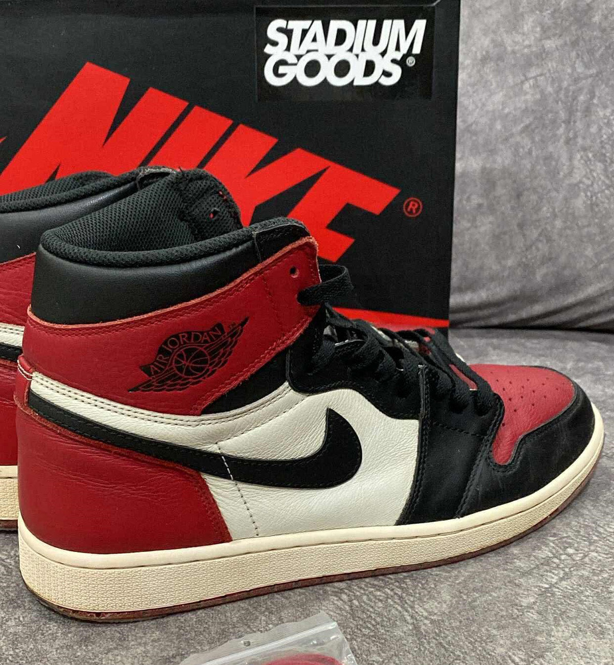 [Pre-Used] AJ1 High Bred Toe Red