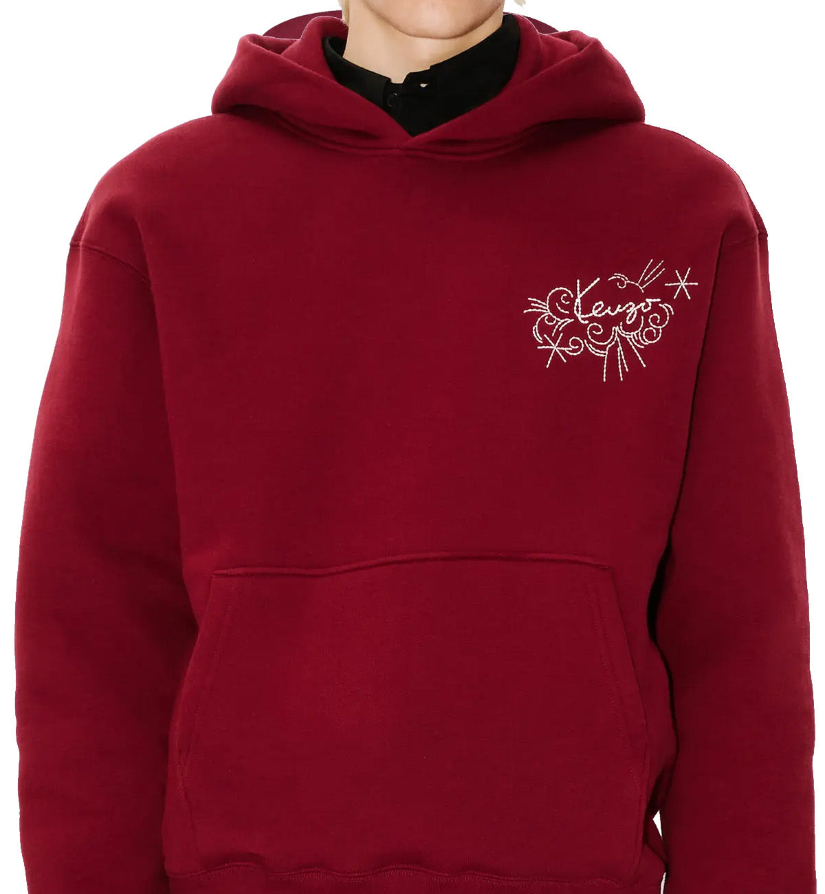 Kenzo Star Tiger Embroidered Hoodie (Bordeaux)