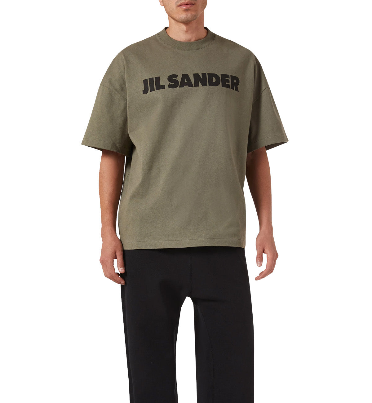 JIL SANDER Logo Printed T-Shirt (Green)