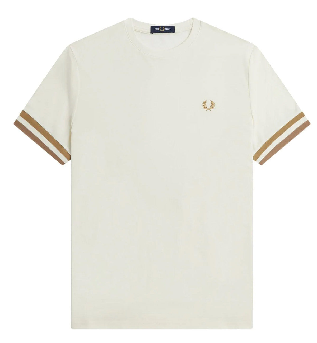 Fred Perry Bold Tipped Pique White T-Shirt 2023 (White)