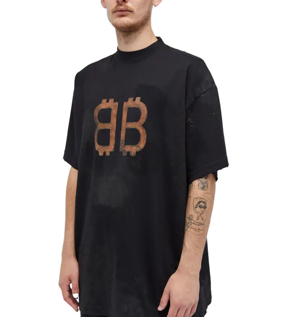 Balenciaga FW23 Cypto Oversized T-Shirt (Black) – The Factory KL