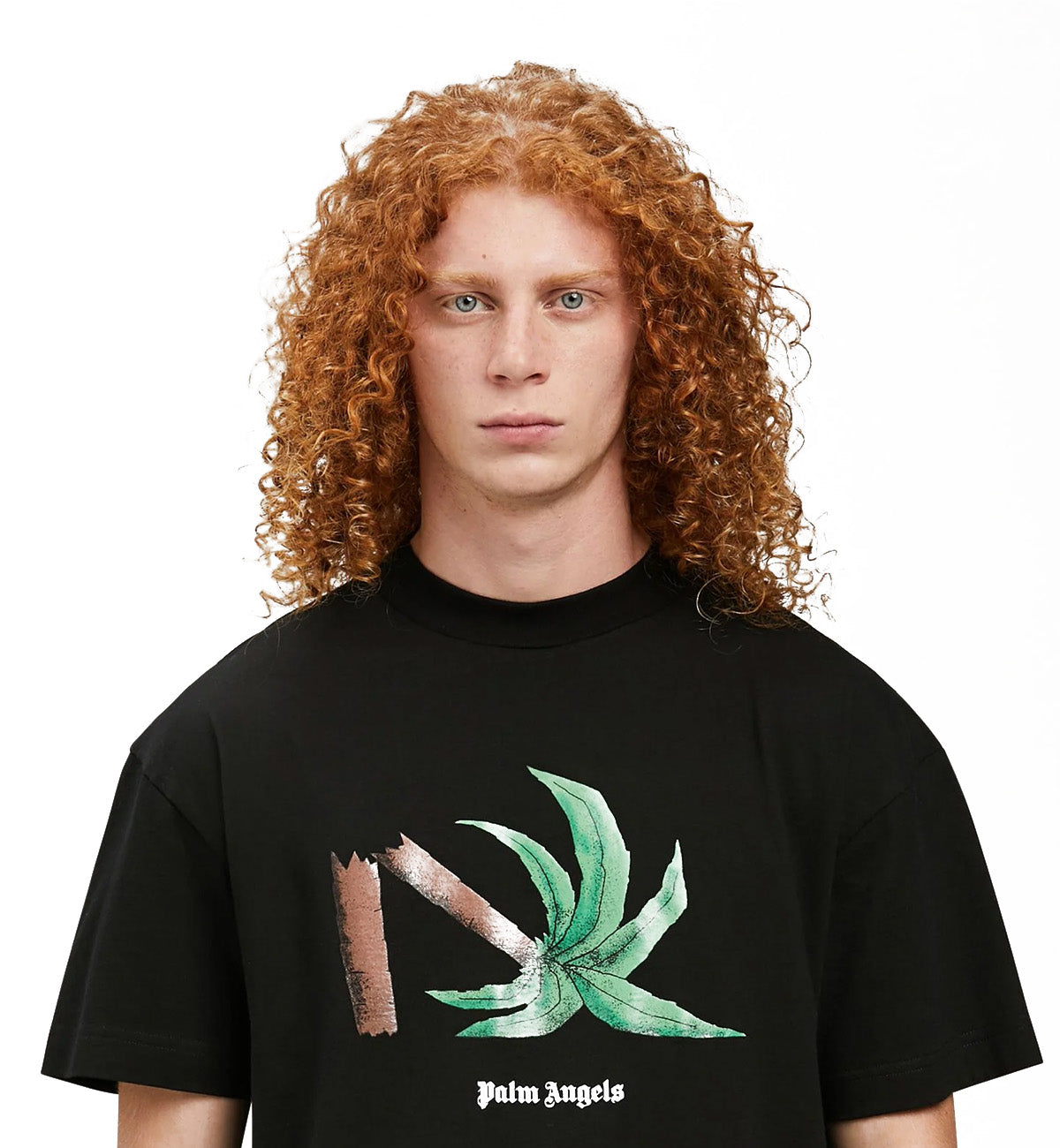 Palm Angels Broken Palm Classic T-Shirt Black/Green