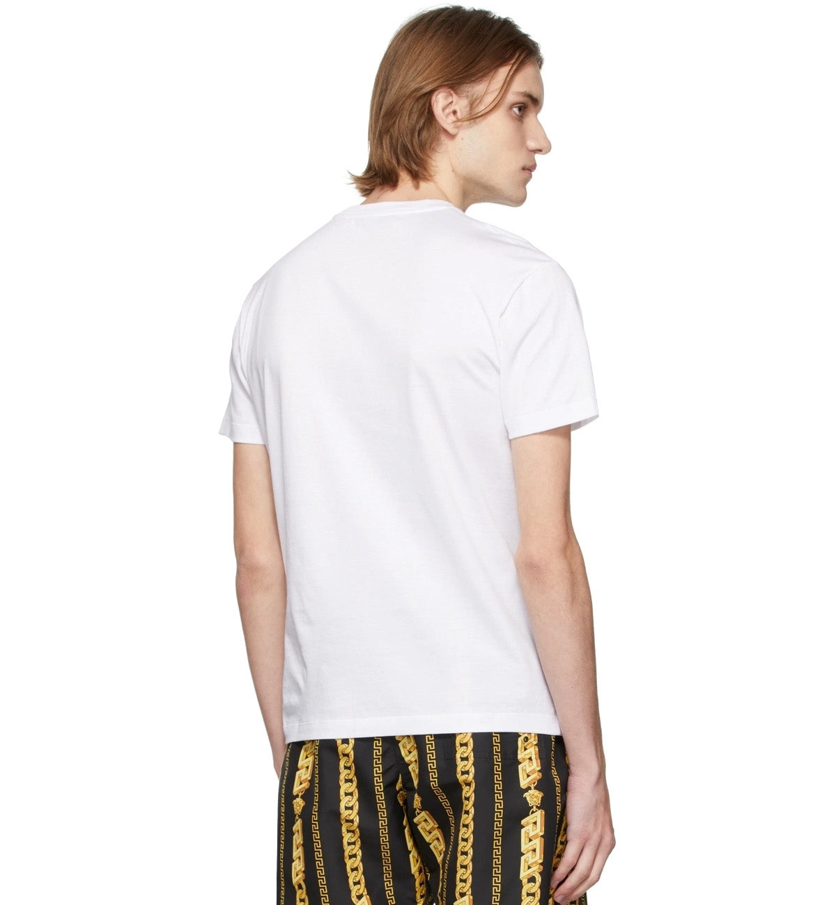 Versace Embroidered Medusa Music T-Shirt (White)