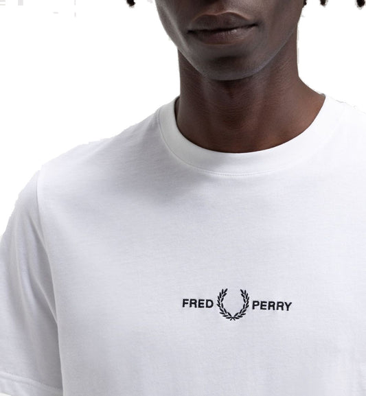 Fred Perry Small Logo White T-Shirt 2023 (White)