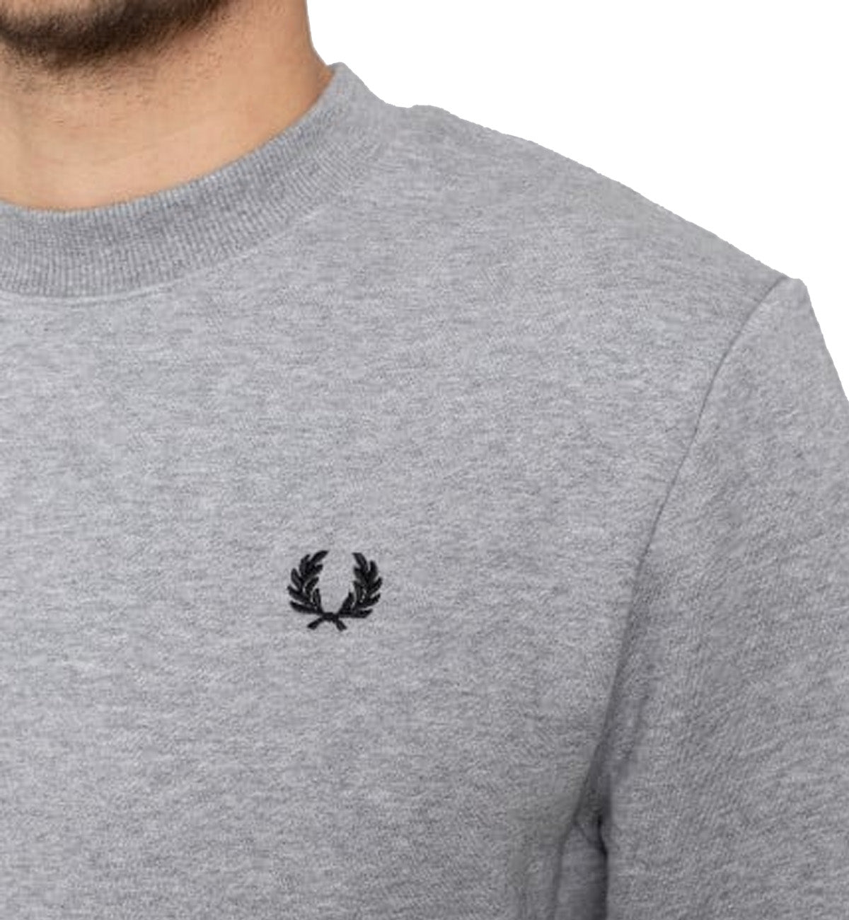 Fred Perry Small Logo Sweatshirt (Grey)