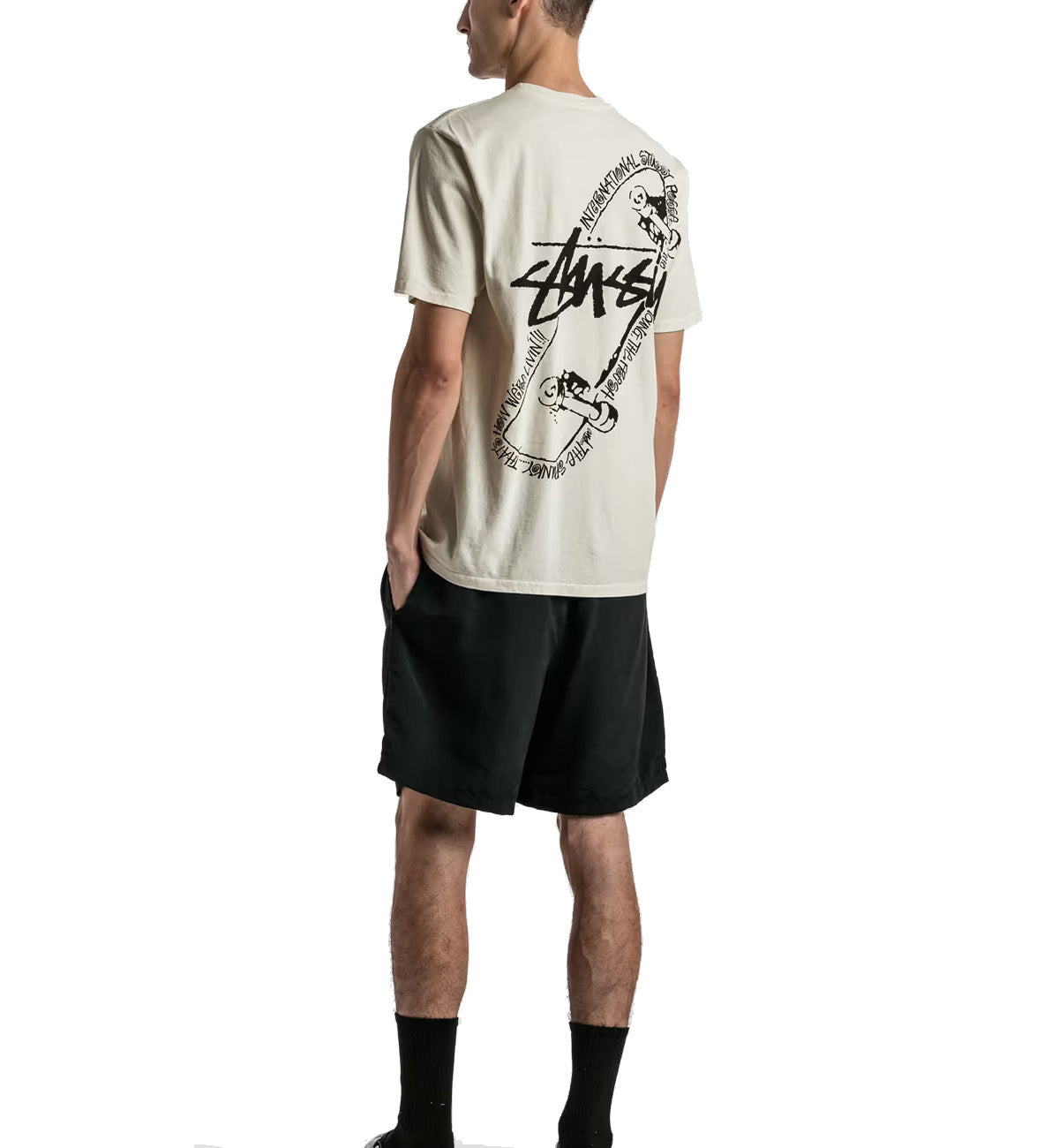 Stussy Skate Posse Pigment Dyed Tee (White)