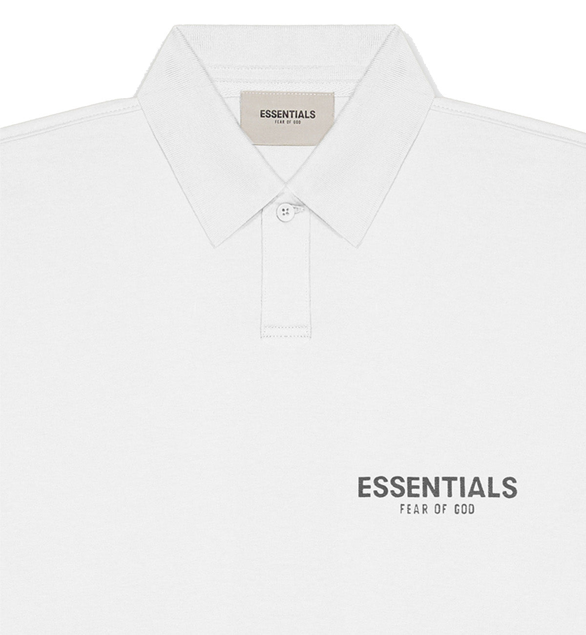 Fear Of God Essentials Short Polo Shirt (White)