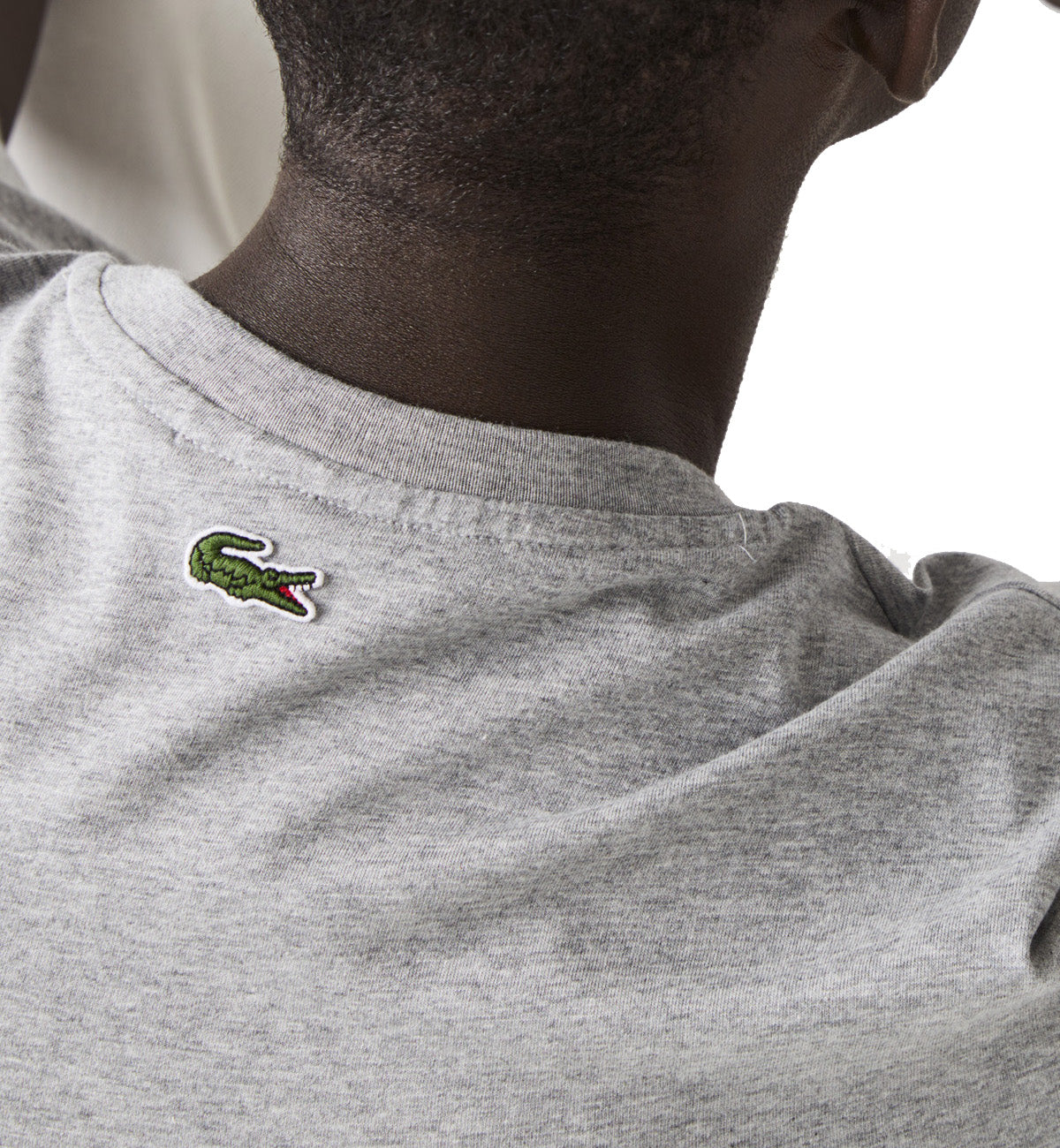 Lacoste Crocodile Embroidery T-Shirt (Grey)