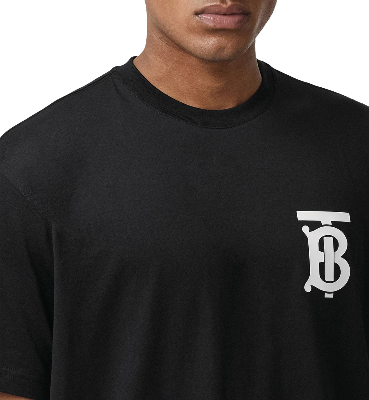 Burberry Monogram Mitif Oversized T-Shirt (Black)