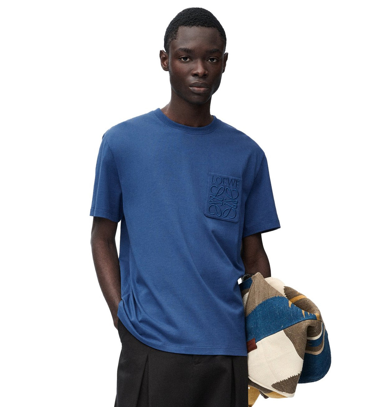 Loewe Fit Logo Pocket T-Shirt (Blue)