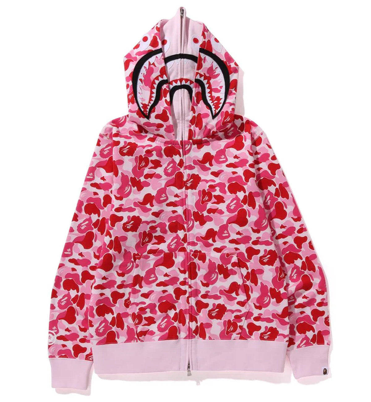 Bape WGM Camo Double Shark Full Zip Hoodie (Pink)