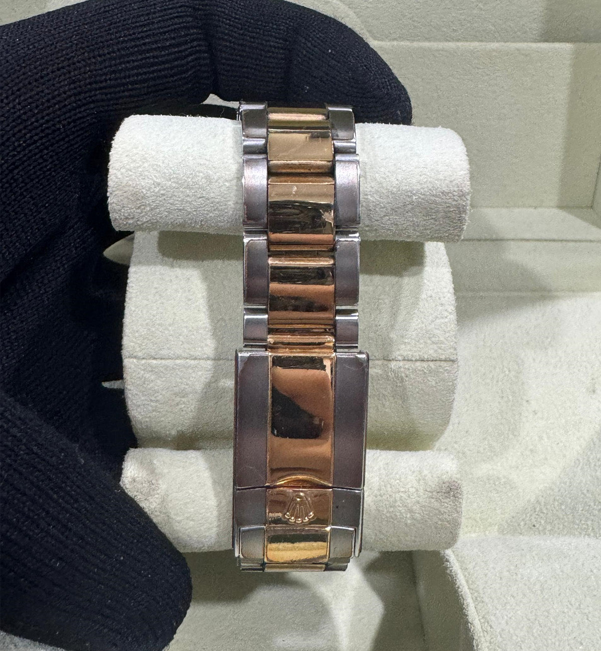 [Pre-Used] Rolex Daytona Half Gold 116523 (Black Dial)