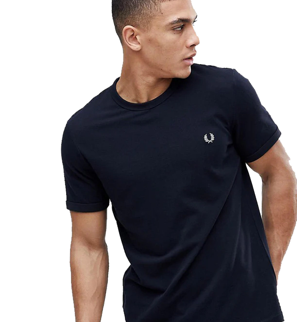 Fred Perry Black with Small Logo T-Shirt