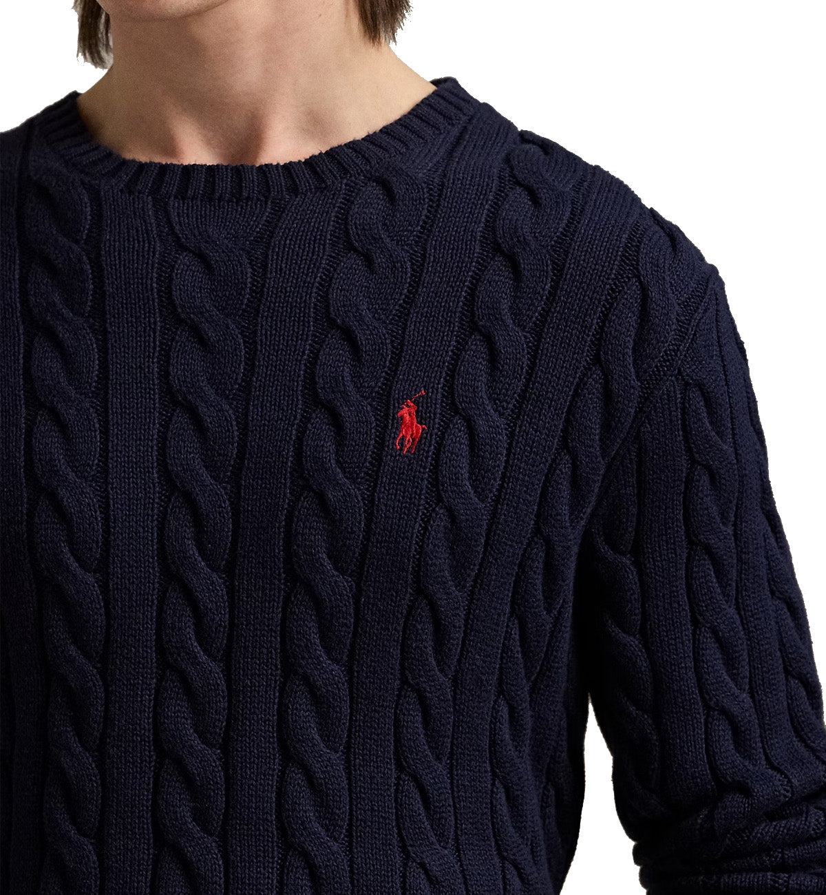 Ralph Lauren Cable-Knit Cotton Jumper (Navy)