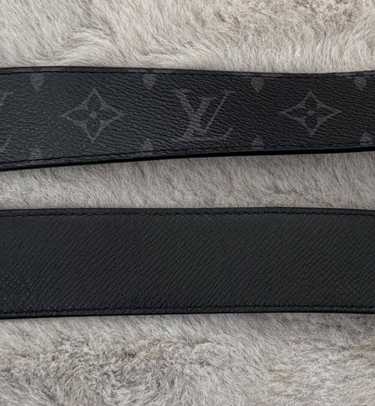 [Pre-used] LV Belt 3 Steps Monogram Eclipse Reversible (Newer Model)