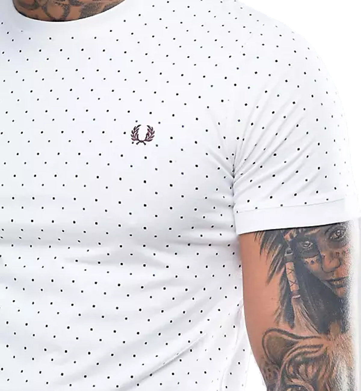 Fred Perry Dot T-Shirt (White)