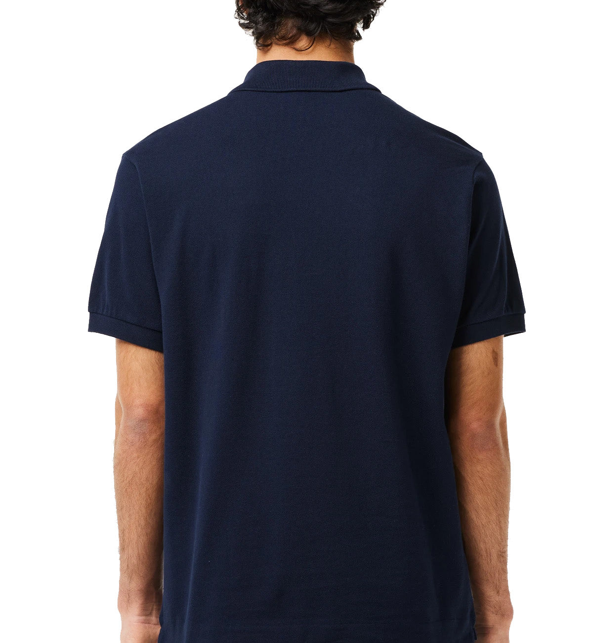 Lacoste Flocked Piqué Polo Shirt (Navy)