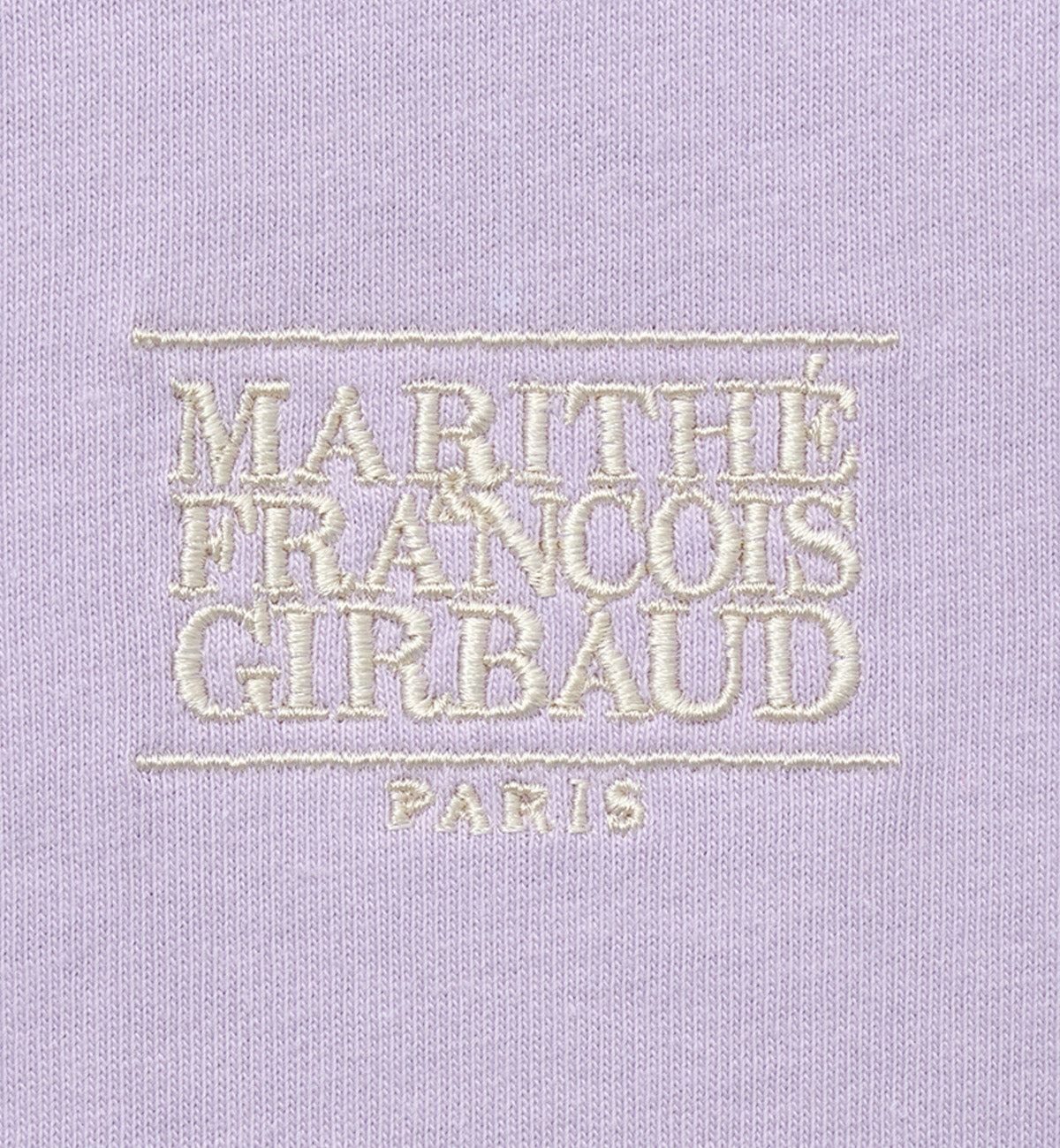 Marithe W Classic Logo Ringer T-Shirt (Light Purple)