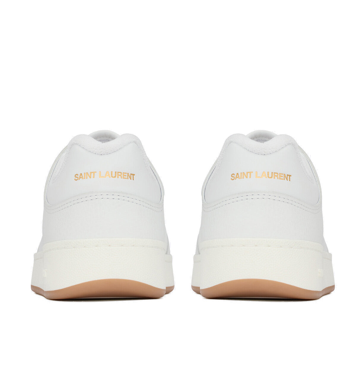 Saint Laurent Perforated Sneaker White & Gold – The Factory KL