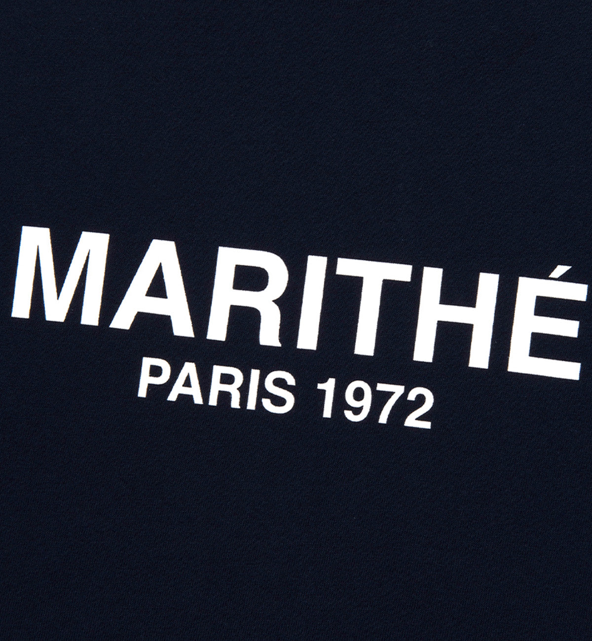 Marithe W Regular Logo T-Shirt (Navy)