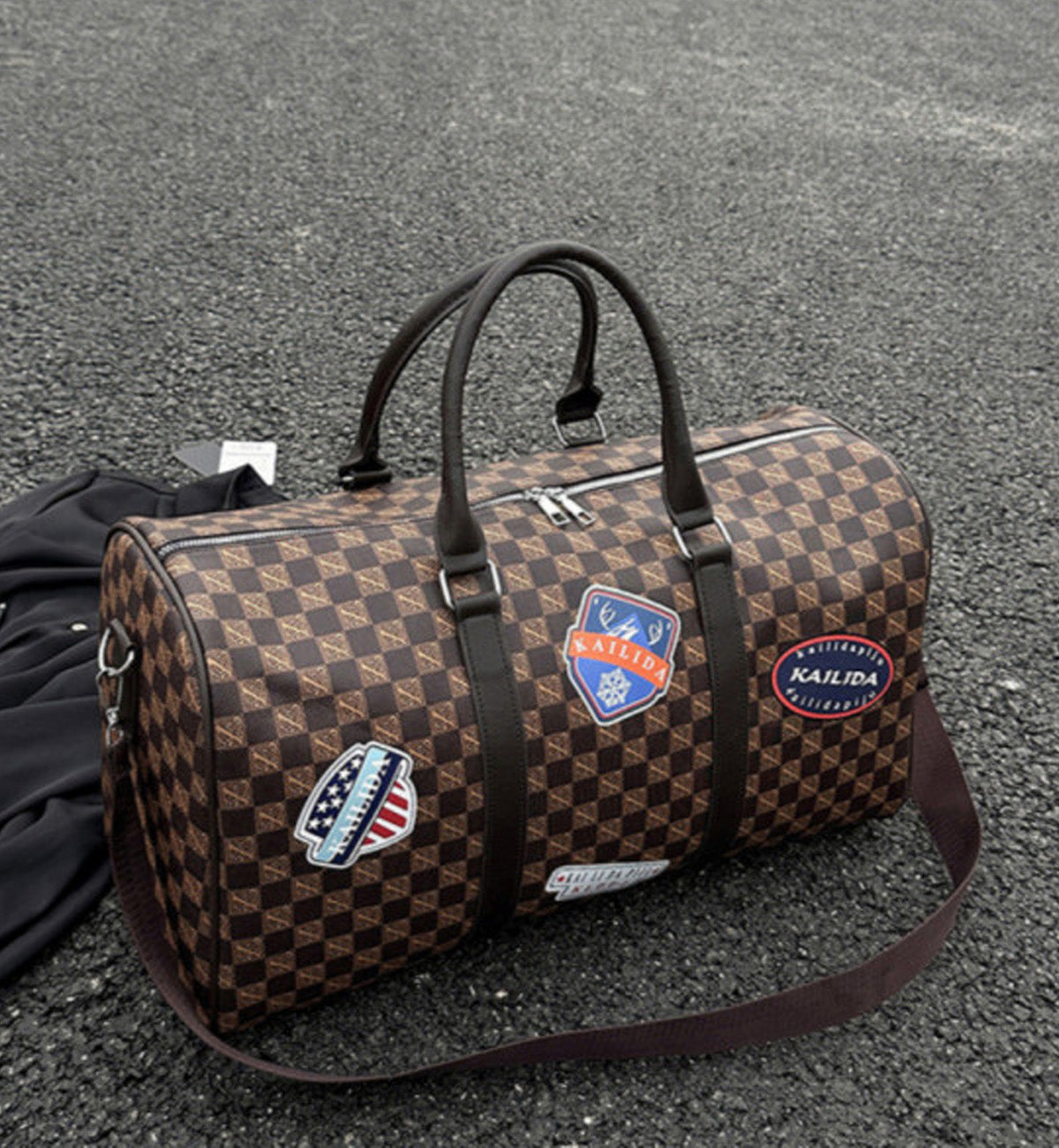ResNonverba Pixel Duffel Bag (Brown)
