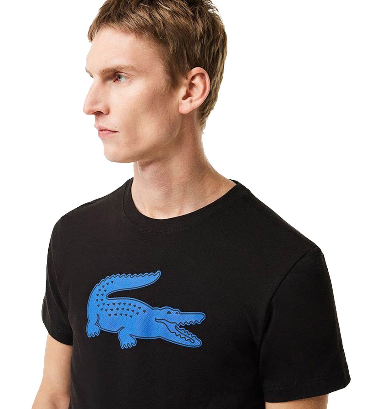 Lacoste Crocodile Printed T-Shirt (Black)