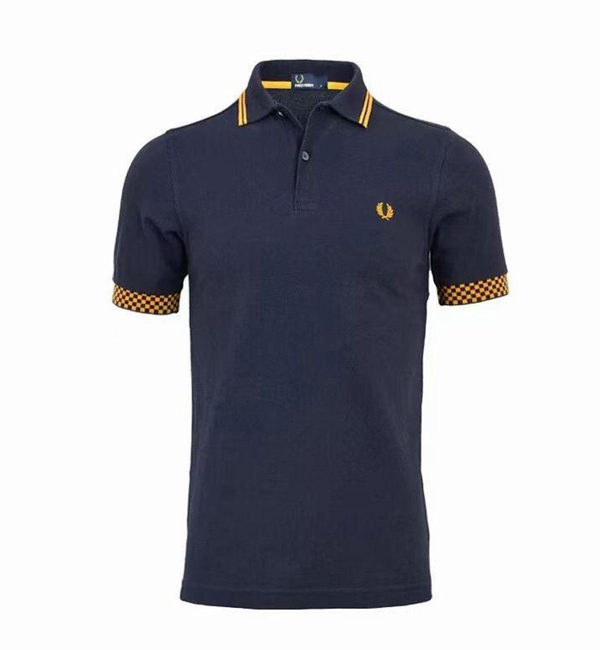 Blue and gold polo cheap shirt