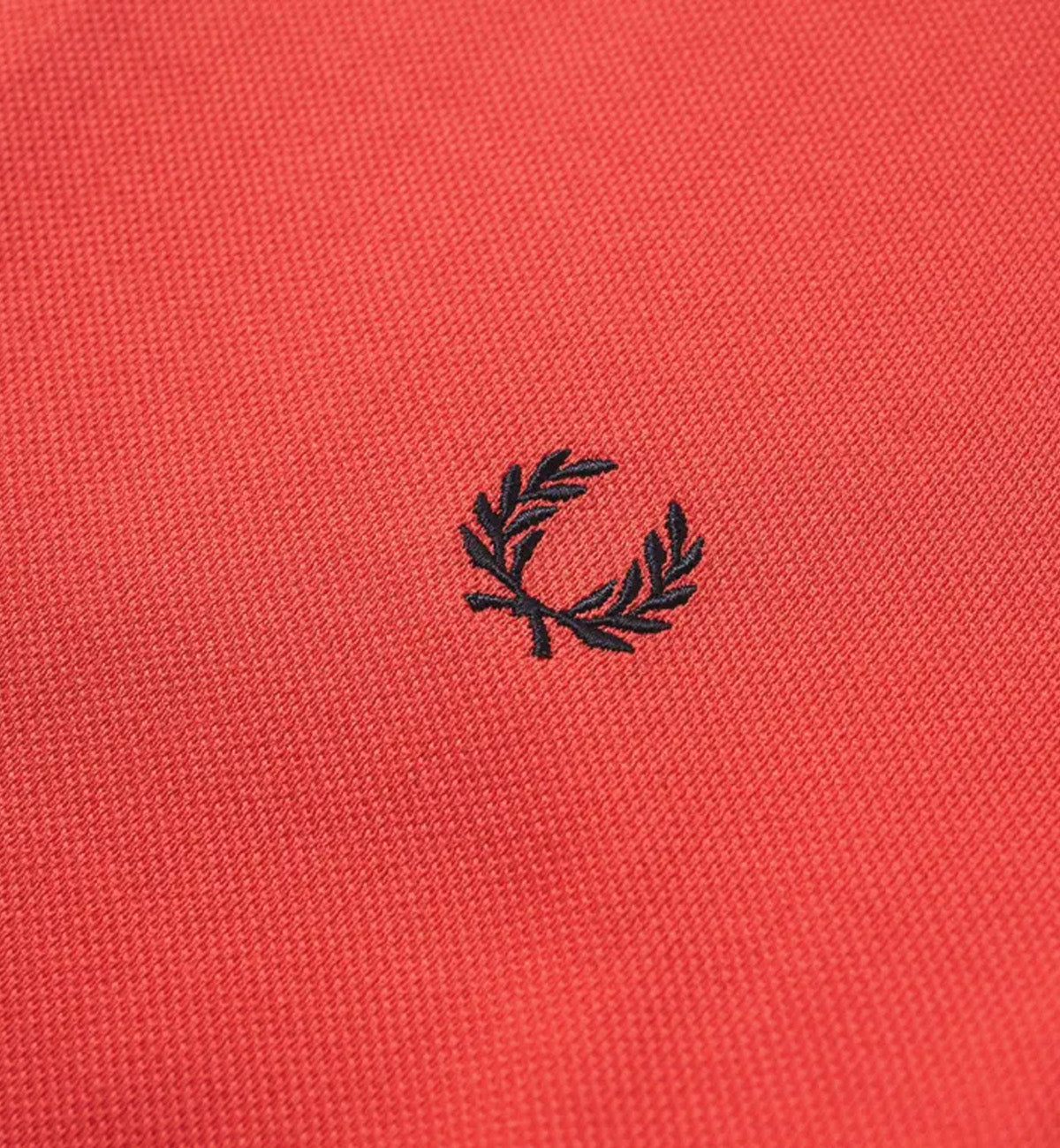 Fred Perry Black White Stripe Tropical Red Polo Shirt