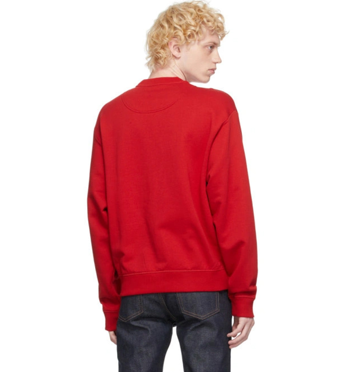 Kenzo Embroidered Red White Tiger Red Sweatshirt