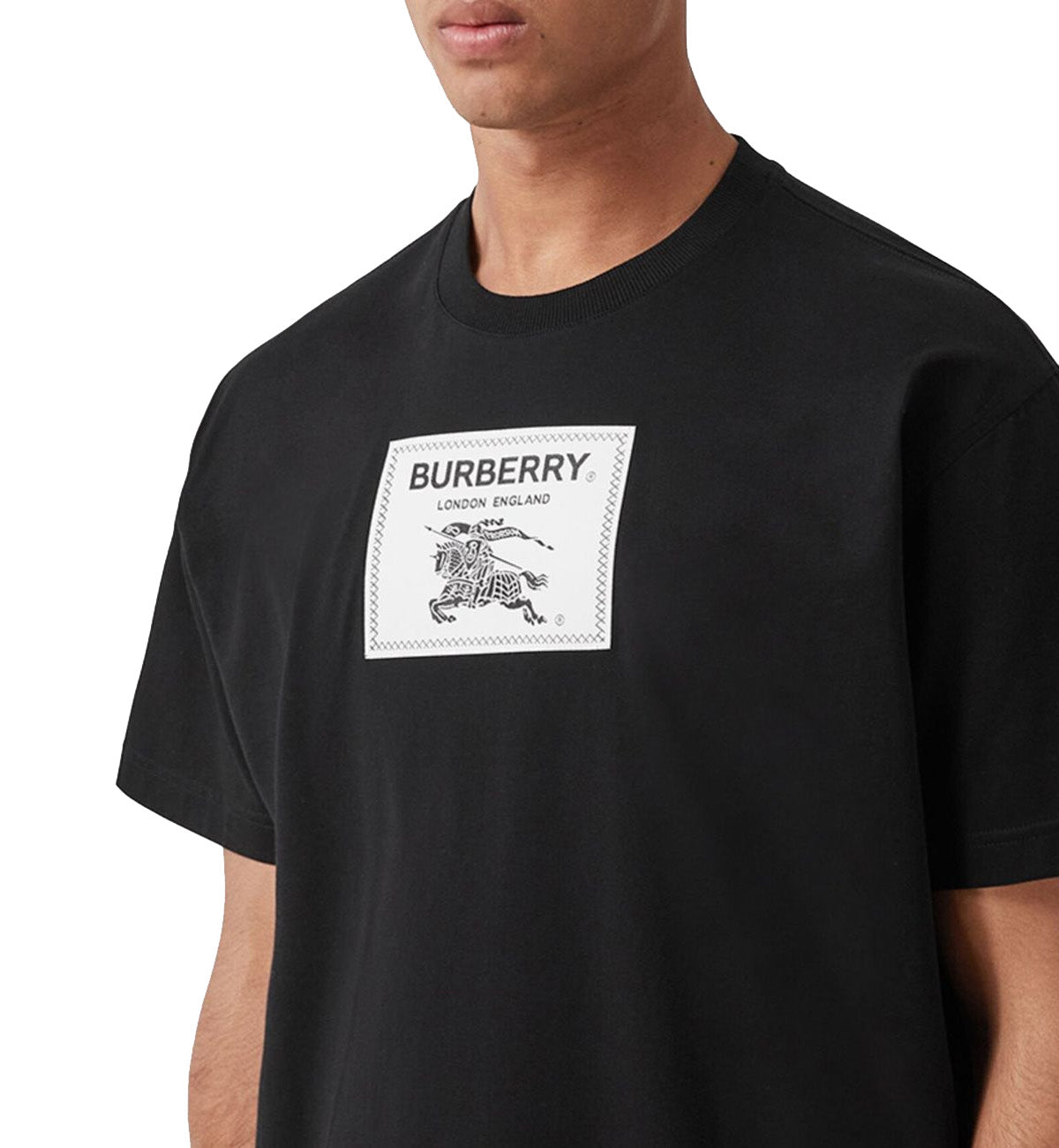 Burberry Equestrian Knight Device T-Shirt (Black)