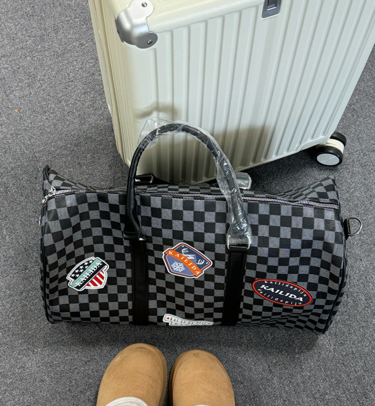 ResNonverba Pixel Duffel Bag (Black)